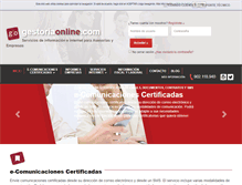 Tablet Screenshot of gestoriaonline.com